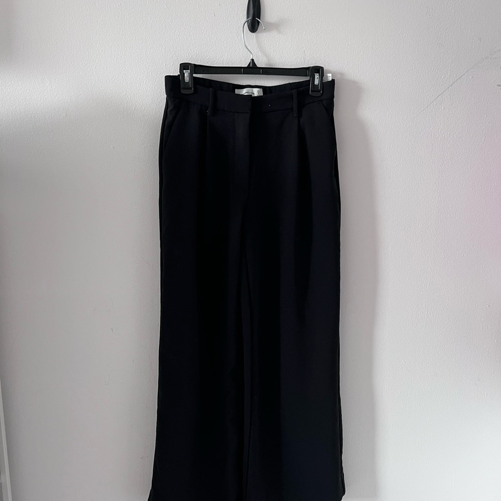 Classic Black Wide-Leg Trousers
